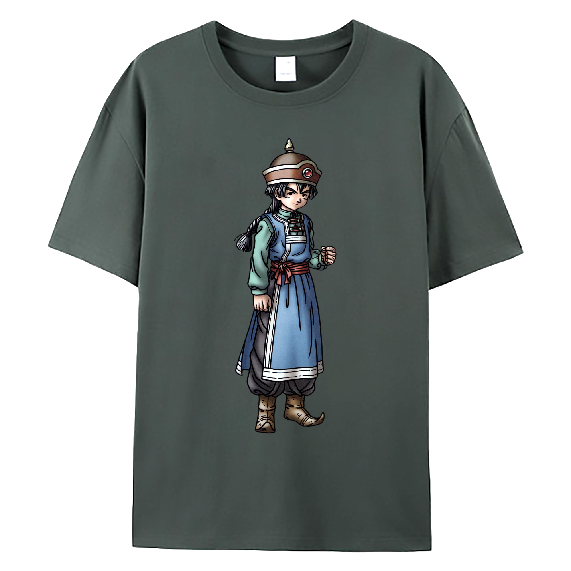 （画像用） ドラゴンクエスト Doragon Kuesuto Dragon Quest 綿100％ メンズ半袖Tシャツ｜肌触りやわらか＆通気性